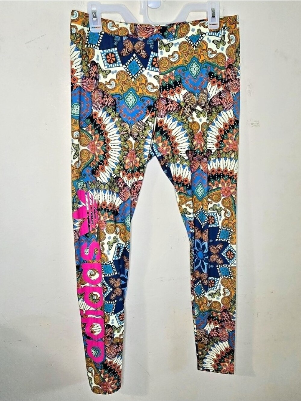 adidas Originals Borbomix Leggings Women’s L Multicolor Butterfly Paisley BR5146